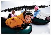 Check out the "greatest snow on earth". Kids riding tubes in the snow.